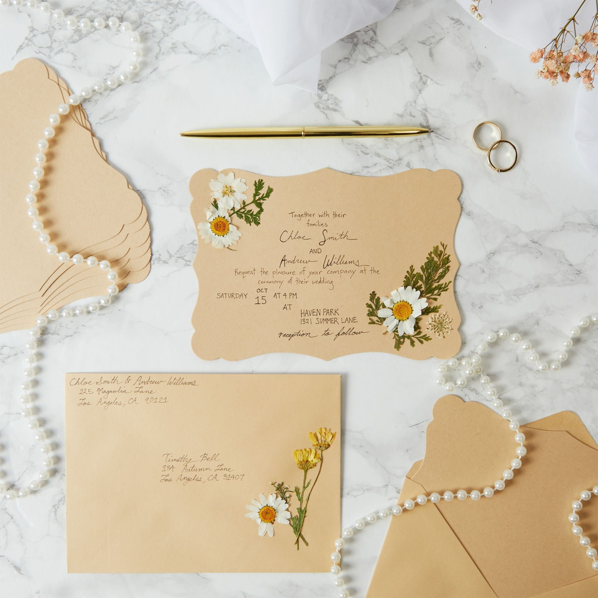 Buy 50 Pack Cards and Envelopes 5x7 In for Special Occasions, Wedding,  Birthday, Baby Shower Invitations (Blank Inside, Brown Kraft Paper, Fancy  Bracket Design) Online at desertcartKUWAIT