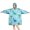 Light Blue Dinosaurs-1, variant on Wearable Oversized Blanket,Light Blue Dinosaurs Palms Eggs Pattern Wearable Blanket Hoodie for Adults,Cozy Hooded Blankets with Super Pockets,Super Warm Fuzzy Pullover for Women & Men