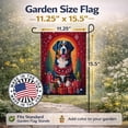 thumbnail image 2 of Bernese Mountain Dog Holiday Christmas Garden Flag 11.25 in x 15.5 in, 2 of 7