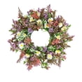 thumbnail image 2 of Spring Summer Artificial Flower Door Wreath 18.11In Premium Stable Build Lifelike Foliage Floral Detail Multi Scenario Placement for Front Door Window Porch Farmhouse Wedding Holiday Gift Home Decor, 2 of 7