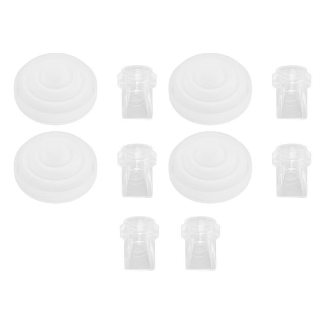 Reemplazo de piezas de potencia de pecho, 6 pcs válvulas de pato 4 pcs membrana de silicona segura pediendo fugas para la lactancia materna