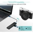 thumbnail image 2 of QGeeM USB C Hub Ultra-Slim Data USB Hub,3-Port USB 3.0&SD&TF Card Reader Hub with 0.5ft Extended Cable Compatible with MacBook Pro,iPad Pro,iMac,Surface Pro,5 in 1 USB Hub for Laptop, 2 of 7