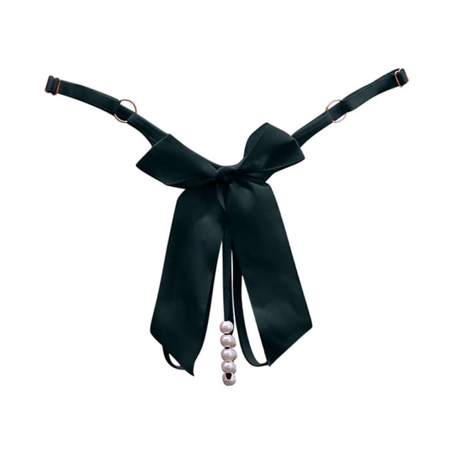 Vente de Liquidation 2025 Culottes pour Femmes Mode sous-Vêtements Découpés Pendentif Perles Papillon String