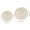 thumbnail image 2 of 1PC Wood Wall Art Decor, Modern Vintage Mountain Wall Sculptures Hanging Abstract Panels Decor, 3D Round Hollow Wooden Craft Art Wall Decoration, for Home Office Living Room Bedroom, 2 of 7