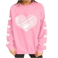thumbnail image 5 of Vetsdori Womens Pullover Sweatshirts Tops Valentine's Days Valentine, Gifts for Girlfriend Pink Sweatshirts for Women Love Heart, 5 of 8