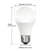 Feit Electric Smart LED 9 Watt (60 Watt Eq.) Color Changing/Tunable White Light Bulb, A19, E26, Dimmable