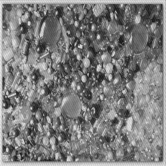 Ahgly Company Indoor Square Patterned Dark Gray Area Rugs, 7' Square