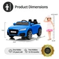 thumbnail image 2 of Outfunny Electric Car for Kids, Licensed Audi 6V Ride on Toy Car for Toddlers with Remote, Bluetooth - Blue, 2 of 8