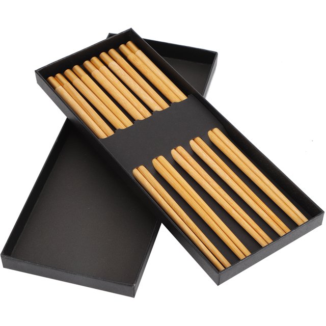 Estink Palillos Fu Palabra Palillos de Caoba Seguridad y Salud como(Rosewood Five Pairs Gift Box) EOTVIA No