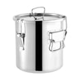 thumbnail image 4 of kowaku Stainless Steel Airtight Canister Container Cookie Sealable Container Oil Storage Can Kitchen Bucket for Preservation Storage 10L, 4 of 9