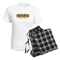 thumbnail image 4 of CafePress - Firefighter Double Flames Women's Light Pajamas - Women's Short Sleeve Print T-Shirt and Pants Light Cotton Pajama Set, 4 of 7
