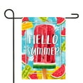 thumbnail image 2 of Hello Summer Popsicle Outdoor Garden Flag 12.5" x 18", 2 of 3