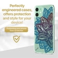 thumbnail image 2 of Case Yard iPhone-12-Mini Case Clear Soft & Flexible TPU Ultra Low Profile Slim Fit Thin Shockproof Transparent Bumper Protective Cover Drop Protective Cell Phone Cases (Astra Mandala), 2 of 8