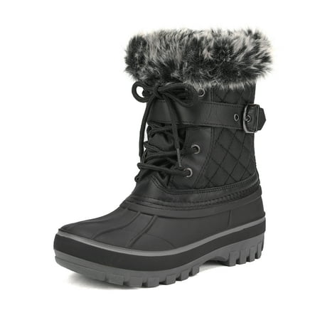 

DREAM PARIS Toddler Winter Snow Boots Kid Boy Girl Sneakers Shoes Waterproof KRIVER-3 BLACK Size 13