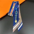 thumbnail image 3 of Bufanda de seda fina con estampado de caballos de diseño de lujo para mujer, 5 x 85 cm, banda para el pelo de satén suave, pañuelo para mujer, diadema floral, bolso, corbatas para el cuello, 3 of 5