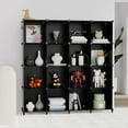 thumbnail image 7 of Closet Organizers and Storage, 16 Cube Storage Organizer, Closet Organizer Bookshelf Cubes Shelves for Clothes, Bedroom,  Bathroom, Wardrobe, Garment Racks, Black, 7 of 7