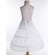 thumbnail image 4 of Kids Girls White 3 Hoops Petticoat Crinoline Wedding Bridesmaid Flower Dress, 4 of 5