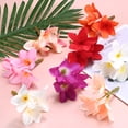 thumbnail image 4 of Uxcell 6-Pack Flores de Plumeria Artificiales, Cabezas de Flores de Seda Falsas para Manualidades DIY/Ropa/Boda/Decoración de Fiesta [Champagne, 2.36"/ 6cm], 4 of 6