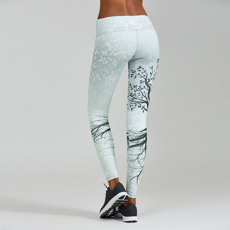 Sports Fitness Women Printed Exercise Workout Pants Yoga Pants Cloth Boxers  for Women Footless Tights for Women Printed Leggings for Women 80s Clothes