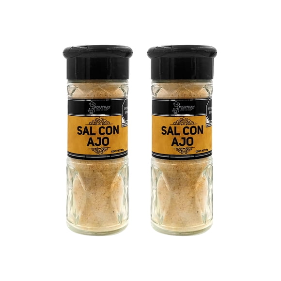 PONTINO Sal Con Ajo 95g 2 Piezas