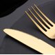 thumbnail image 1 of Juego de cubiertos de 5 piezas Juego de cubiertos de bistec de acero inoxidable Juego de cubiertos occidentales dorados XianweiShao 8390606813985, 1 of 1