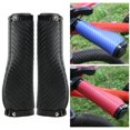 thumbnail image 2 of 2Pcs Universal Mountain Bike Handlebar Grips Bicycle Grips Riding Shock Long Black, 2 of 8