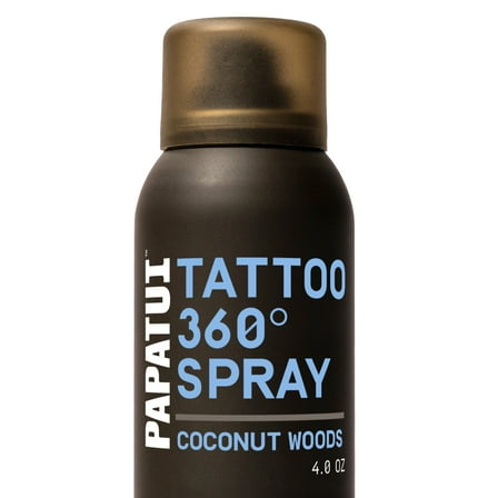 Papatui Men's Enhancing Tattoo 360 Degree Spray, Coconut Woods, 4 oz