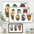 thumbnail image 4 of Designart 'Colourful Boho Art Feather Set IX' Bohemian & Eclectic Framed Canvas Wall Art Print, 4 of 5