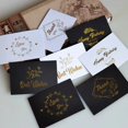 thumbnail image 4 of Tarjeta de agradecimiento de una sola página, 50 piezas, color bronce, para boda, fiesta de cumpleaños, invitaciones, tienda de flores, regalo, tarjeta en blanco, 4 of 4