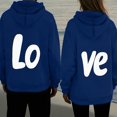thumbnail image 2 of HOMADLES Mens Graphic Hoodies Pullover Loose Fit Long Sleeve Hooded Sweatshirt Casual Tops Blue Size XL, 2 of 5