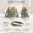 thumbnail image 4 of Denim Crochet Bucket Bag, Drawstring Crossbody Shoulder Purse, Boho Jean Handbag with Daisy Embroidery and Adjustable Strap, 4 of 8