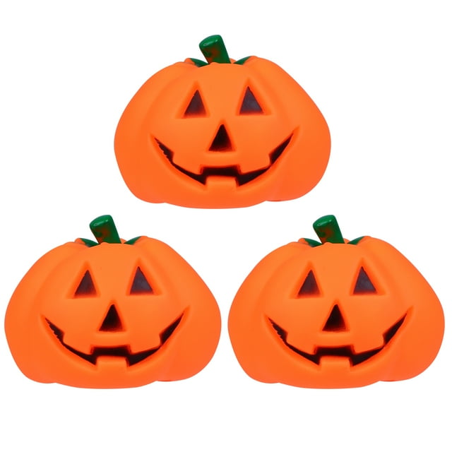 Miangastore 3Pcs Dog Sound Toy Funny Educational Playing Toy Creative Pet Pumpkin Ball Toy