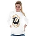 thumbnail image 3 of Urban Streetwear Lucky You 8 Ball Long Sleeve TShirt Men Women Brisco Brands X, 3 of 5