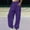 Purple, variant on IDALL Cargo Pants Women Lounge Pants Women's Sweatpants Petite Length Pockets Pants Casual Workout Athletic Joggers Drawstring Waist Sweat Work Pants Hiking Pants Purple 2XL
