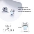 thumbnail image 2 of Midir&Etain Cat Earrings 925 Sterling Silver Cat Earrings Kitten Earrings Ladies Cat Earrings Jewelry Gift Hypoallergenic Gift for Ladies Girls Animal Lovers, 2 of 7