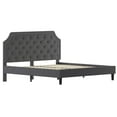 thumbnail image 2 of Flash Furniture Brighton King Size Tufted Upholstered Platform Bed in Dark Gray Fabric, 2 of 10