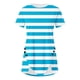 thumbnail image 3 of Blusas de Manga Corta para las Mujeres Botón Impreso Cuello Redondo Top Casual, Blusas para las Mujeres Casual, 3 of 5
