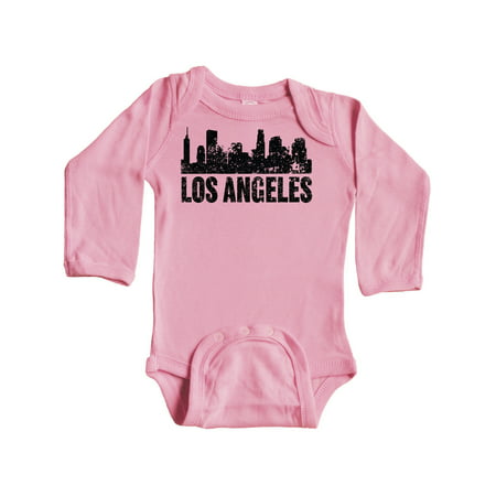 

Inktastic Los Angeles Skyline Grunge Gift Baby Boy or Baby Girl Long Sleeve Bodysuit