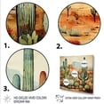 thumbnail image 3 of Designart "Desert Serenity Tranquility in Mexican Landscapes II" People Framed Wall Art Decor - Global Green Mexican Art Bedroom Framed Canvas Wall Art, 3 of 6