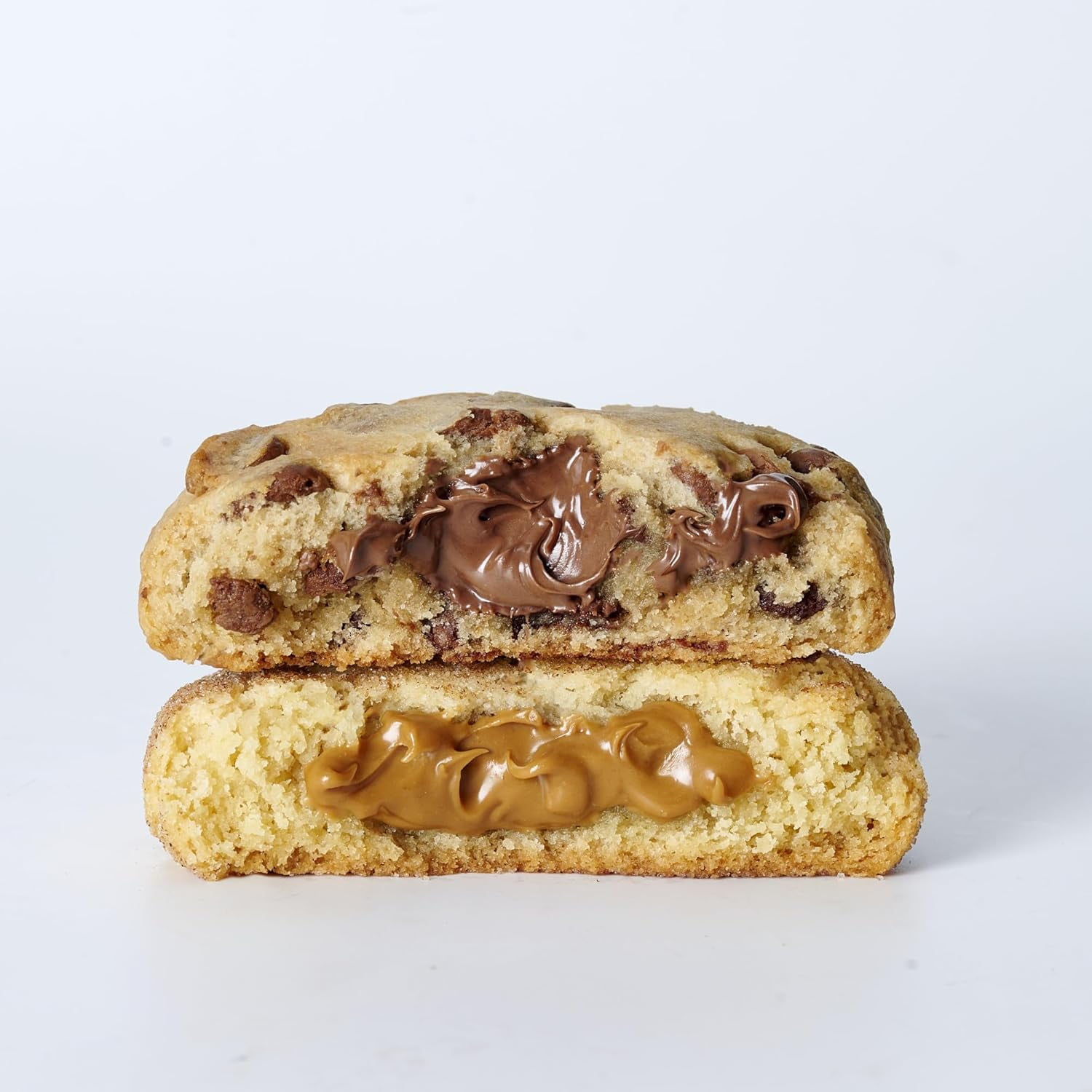 Cookie Man Snickerdoodle Biscoff Loaded Cookie 3.5oz | Soft Cinnamon Sugar Stuffed with Spiced Biscoff Spread | Thick Chewy Dessert with Bold Flavor and Creamy Center (100 g, Snickerdoodle)