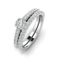thumbnail image 2 of 1.00ctw Diamond Engagement Ring Bridal set in 10k White Gold (G-H, I2-I3, 1.00ctw), 2 of 5