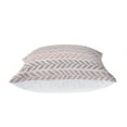 thumbnail image 4 of Ox Bay Ariya Lilac/Ivory Chevron Cotton Adult Decorative Throw Pillow, 4 of 9