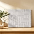 thumbnail image 5 of Modern Minimalist Canvas Wall Art, Neutral Grey Beige Abstract Block Wall Art Prints Artwork Framed Canvas Ready to Hang Art Pictures for Bathroom, Dressing Table, Entryway 12" x 8", 5 of 9