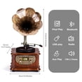 thumbnail image 2 of Sistema estéreo con tocadiscos Phonograph Gramophone, reproductor de CD, 2 of 5