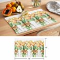 thumbnail image 6 of Rustic Tulip Placemats Set of 2, Vintage Watercolor Yellow Floral Green Leaf Plant Non-Slip Place Mats Washable Table Mats for Kitchen Dining Table Decorations Indoor/Outdoor, 6 of 9