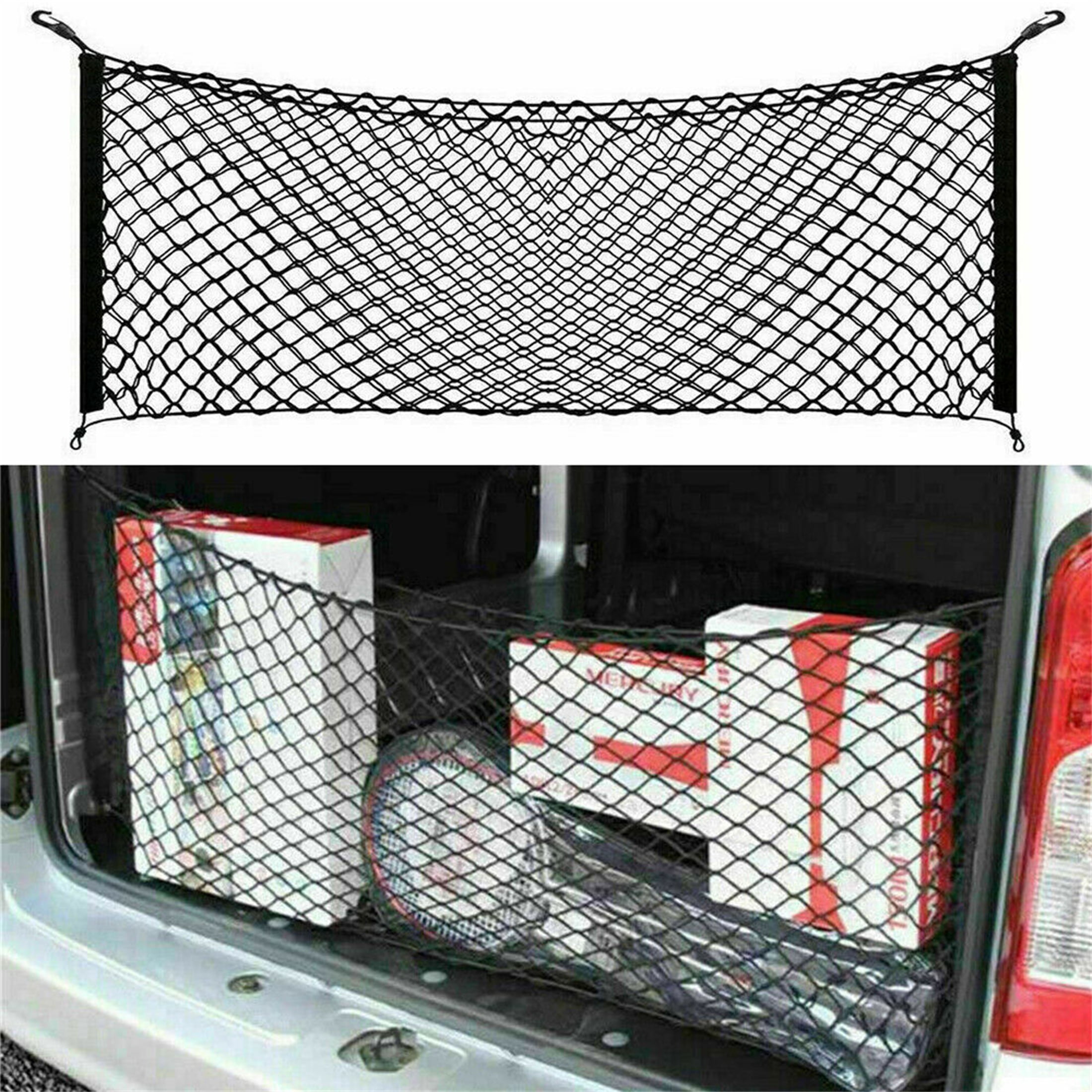 Car Trunk Cargo Net Pocket Elastic Mesh Organizer Truck SUV Universal 4