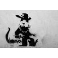 thumbnail image 1 of Rap Rat Banksy - CANVAS OR PRINT WALL ART, 1 of 1