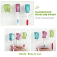 thumbnail image 5 of 6PCS Toothbrush Head Covers with Suction Cup Toothbrush Protective Case Great Toothbrush Cover Holder for Home Travel Outdoor Camping, 5 of 6
