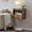 Rustic Brown, variant on Fluted Floating Nightstand with Storage Drawer and Display Shelf Rustic Brown
