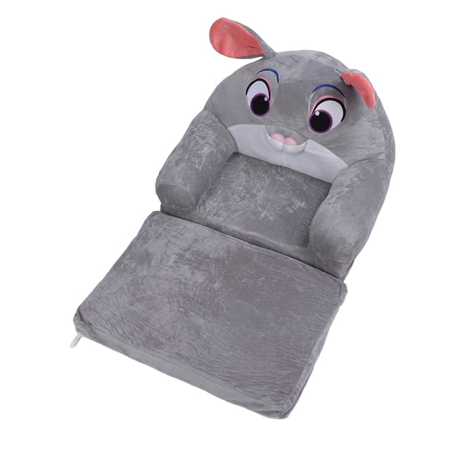 Kids Folding Couch, Cute Cartoon Foldable Children Sofa Multipurpose Skin Friendly Easy To Clean Zipper Design For Bedroom 2 Layers